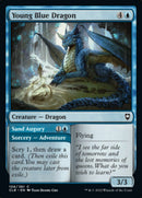 Joven dragón azul // Augurio de arena [Commander Legends: Battle for Baldur's Gate]