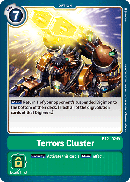 Clúster de Terrores [BT2-102] [Booster especial de lanzamiento Ver.1.0]