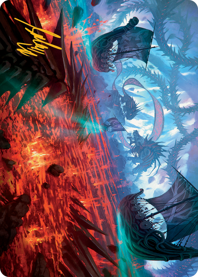 Invasión de Kaldheim Art Card (Firma Estampada en Oro) [March of the Machine Art Series]