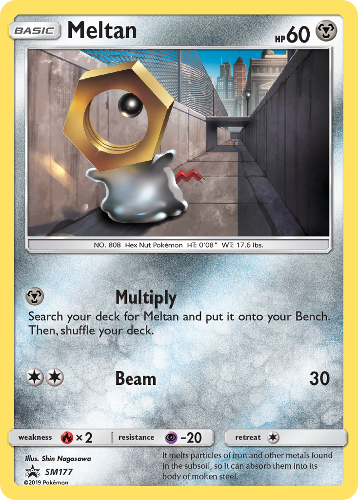 Meltan (SM177) [Sol y Luna: Baraja Promocional de Estrellas Negras]