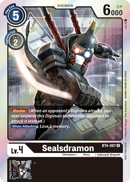 Sealsdramon [BT4-067] (Paquete de evento) [Promociones Great Legend]