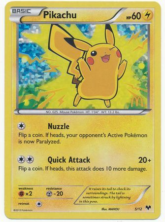 Pikachu (5/12) [Promos McDonald's : Collection 2014]