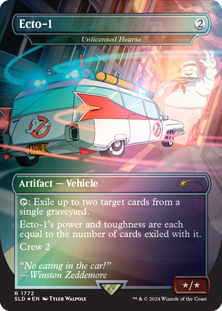 Ecto-1 - Corbillard illégal (Feuille arc-en-ciel) [Série de la Lair Secrète]