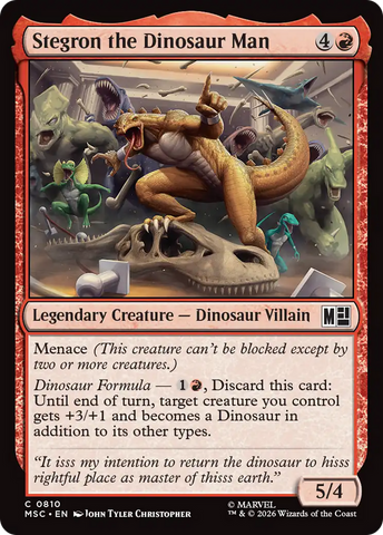 Stegron, el Hombre Dinosaurio [Marvel Super Heroes Commander]