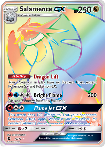 Salamence GX (73/70) [Sol y Luna: Majestad de Dragones]