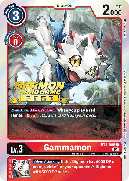 Gammamon [BT8-008] (Digimon Card Game Fest 2022) [Nuevas promociones de New Awakening]