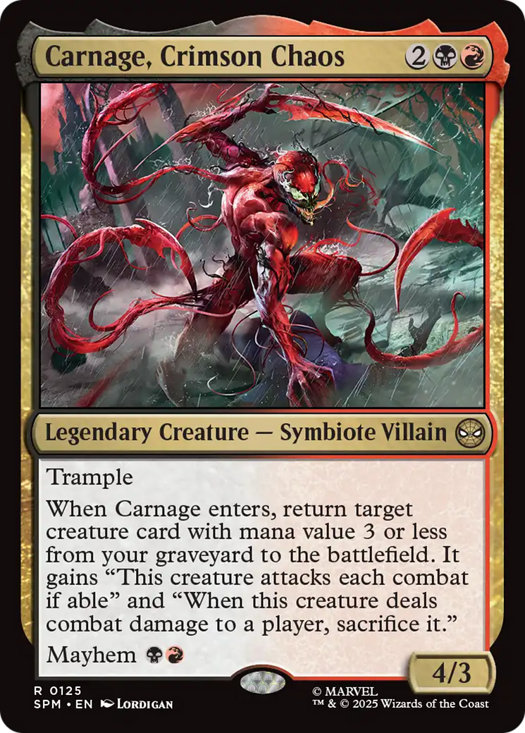 Carnage, Chaos Cramoisi [Marvel's Spider-Man]