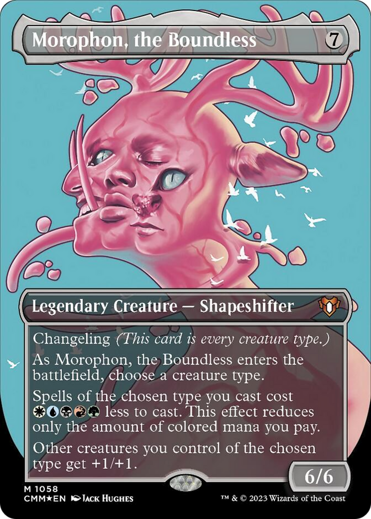 Morophon, l'Inépuisable (Full art texturé à cadre brisé) [Commander Masters]