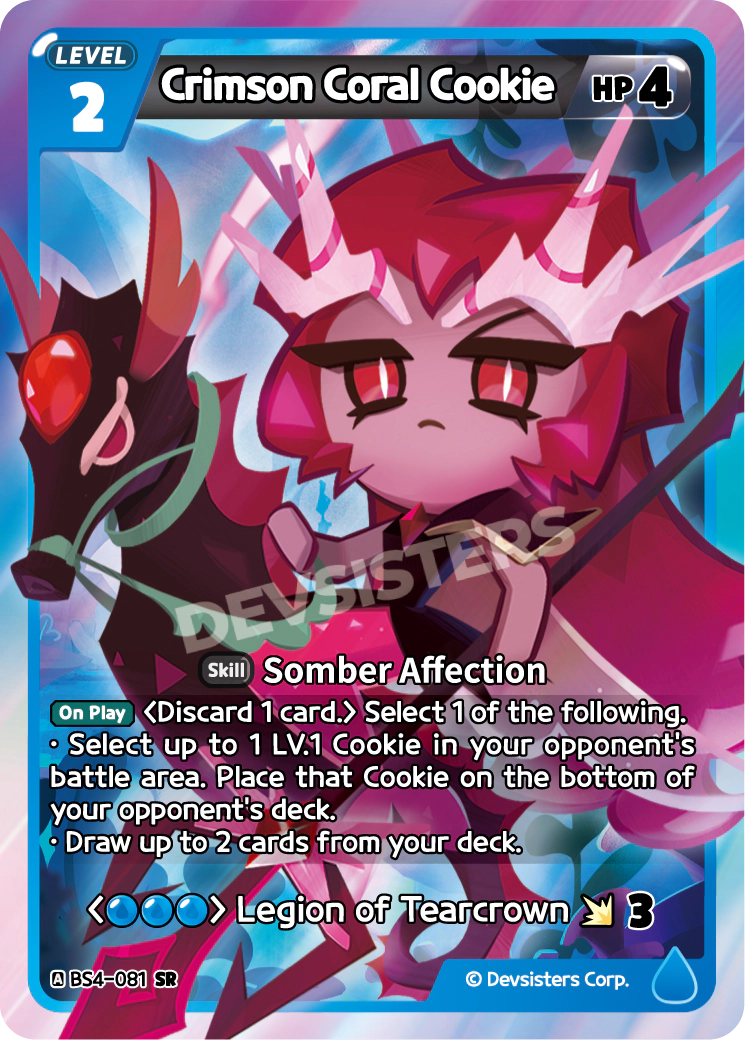 Image for Crimson Coral Cookie (BS4-081) (BS4) - CookieRun: Braverse TCG