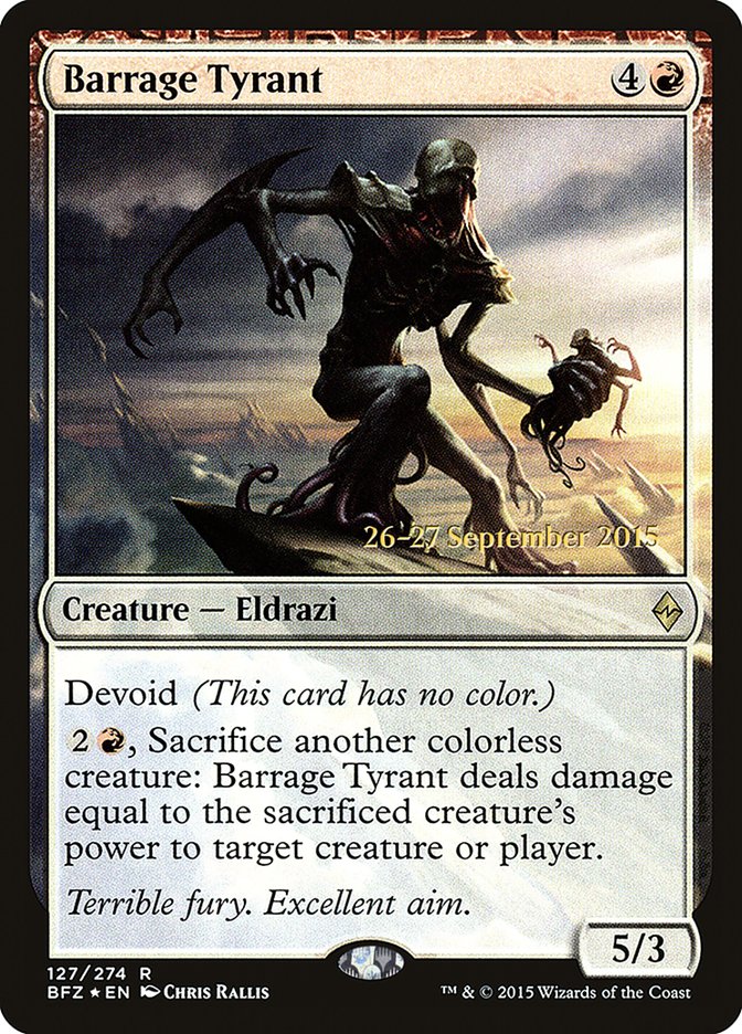 Tyran des barrages [Prerelease Promos de Bataille pour Zendikar]