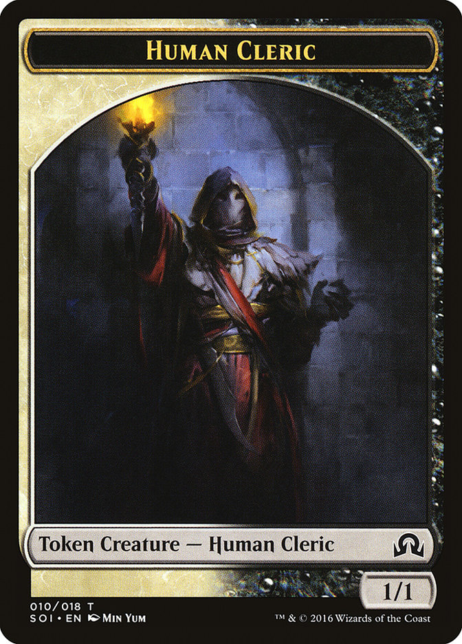 Jeton Clerc humain [Tokens Shadows over Innistrad]