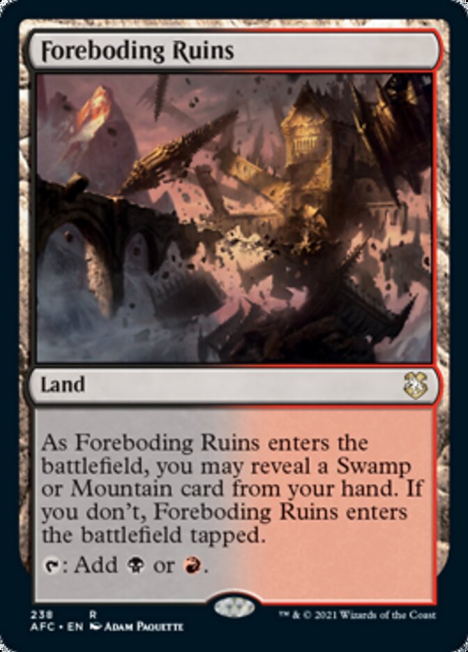 Ruines funestes [Donjons et Dragons : Aventures dans les Royaumes Oubliés Commander]