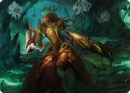 Carte d'art de Glissa Tisseuse-Soleil [Phyrexia : Tout sera un – Série d'Art]