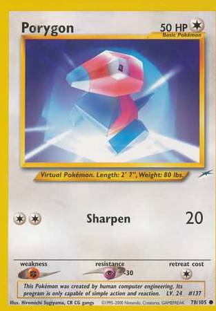 Porygon (78/105) [Néo Destinée Illimité]