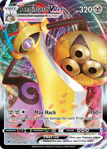 Aegislash VMAX (127/185) [Espada y Escudo: Voltaje Vívido]