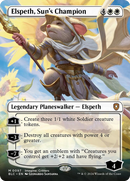 Elspeth, championne du soleil (sans bordure) [Commandant Bloomburrow]