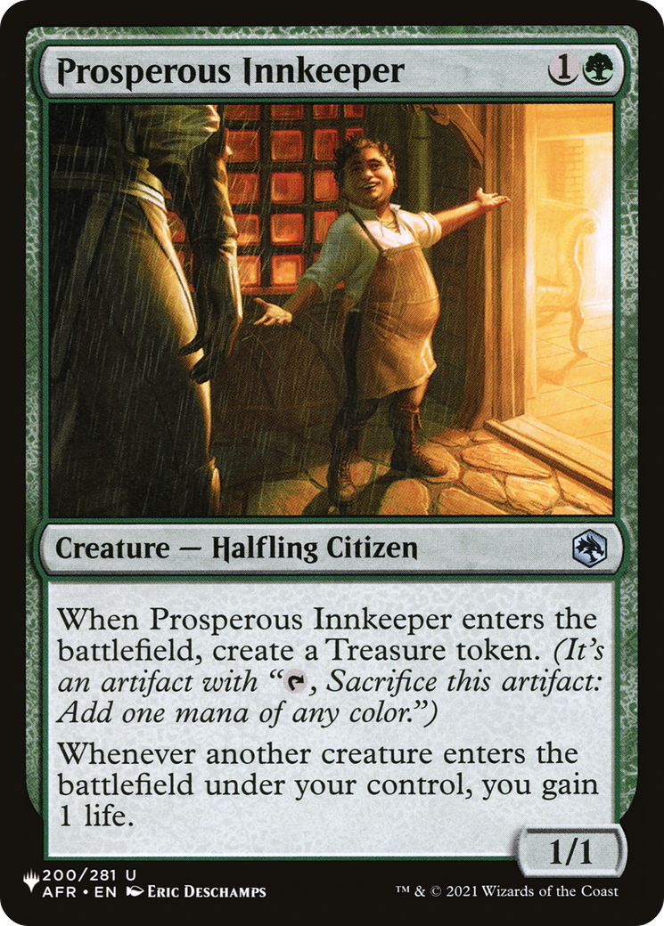 Aubergiste Prospère [La Liste]