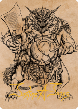 Thrakkus le boucher - Carte artistique (signature estampillée or) [Commander Legends : Battle for Baldur's Gate Art Series]