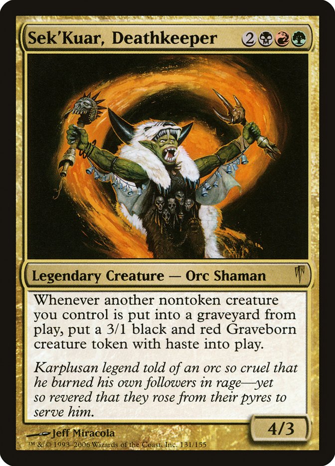 Sek'Kuar, Gardien de la mort [Ère glaciaire]
