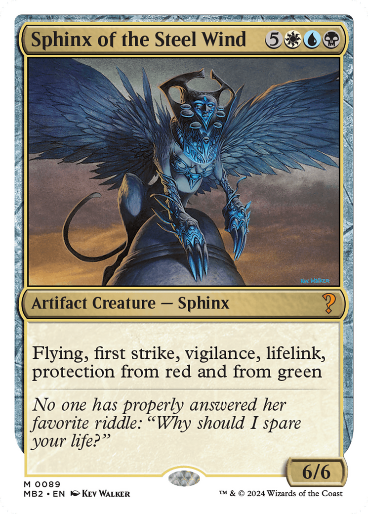 Sphinx de la bourrasque d'acier (Cadre blanc) [Mystery Booster 2]