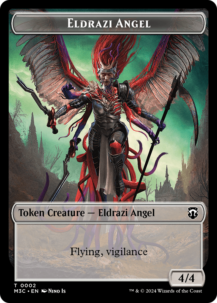 Ange Eldrazi // Copie jeton recto-verso [Modern Horizons 3 Jetons Commander]