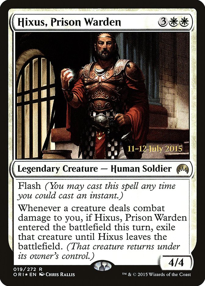 Hixus, Gardien de prison [Cartes promos d'avant-première Magic Origines]