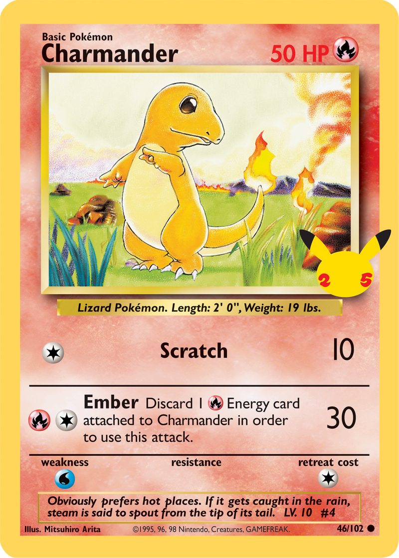 Charmander (46/102) (Carta Jumbo) [Primer Paquete de Compañero]