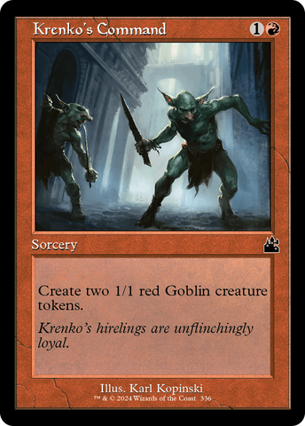 Comando de Krenko (Marco retro) [Ravnica Remastered]
