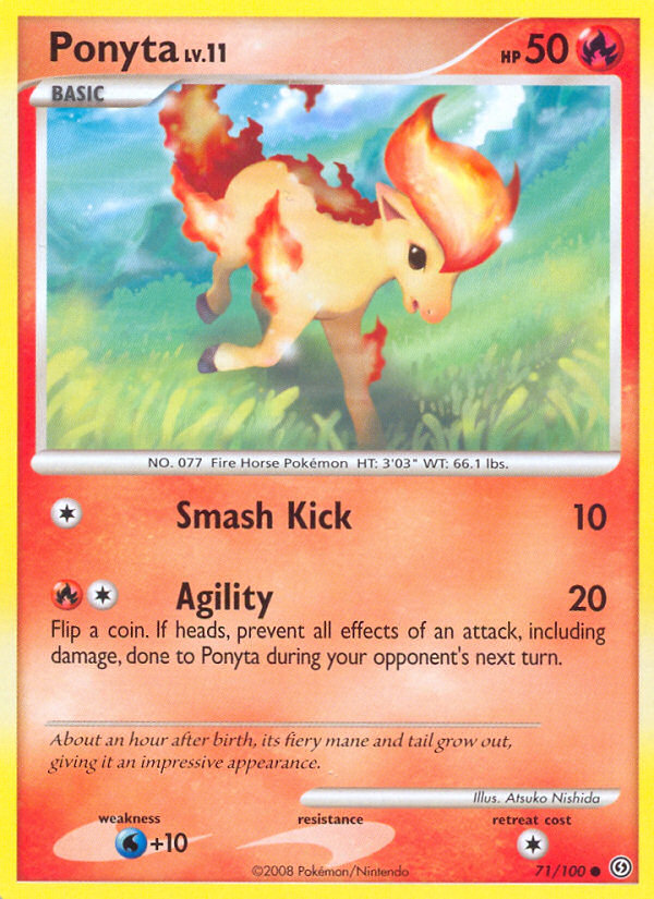 Ponyta (71/100) [Diamante & Perla: Frente Tormentoso]