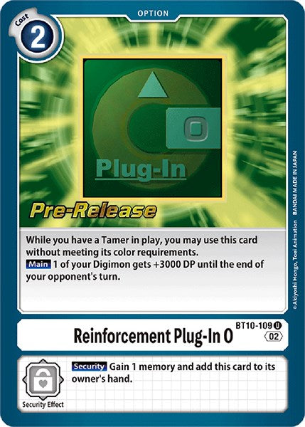 Plug-In de Refuerzo 0 [BT10-109] [Cartas de Pre-Lanzamiento de Xros Encounter]