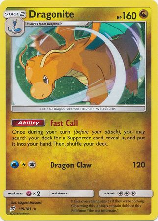 Dracolosse (119/181) (Holographique Cosmos) [Soleil et Lune : Duo de Choc]
