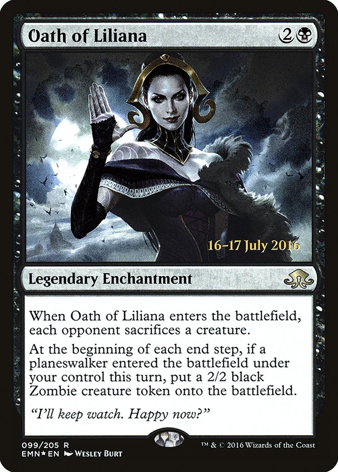 Juramento de Liliana [Cartas promocionales de prelanzamiento de Luna de horrores]