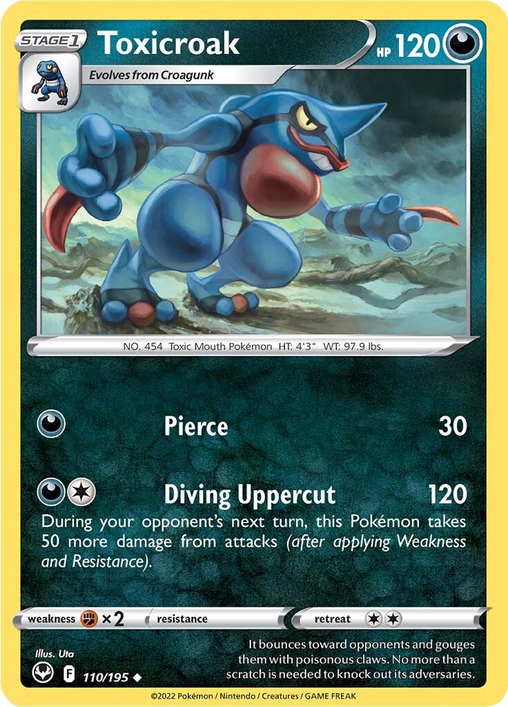 Toxicroak (110/195) [Espada y Escudo: Tempestad Plateada]