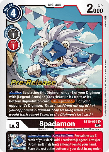 Spadamon [BT10-059] [Cartas de Pre-lanzamiento de Xros Encounter]