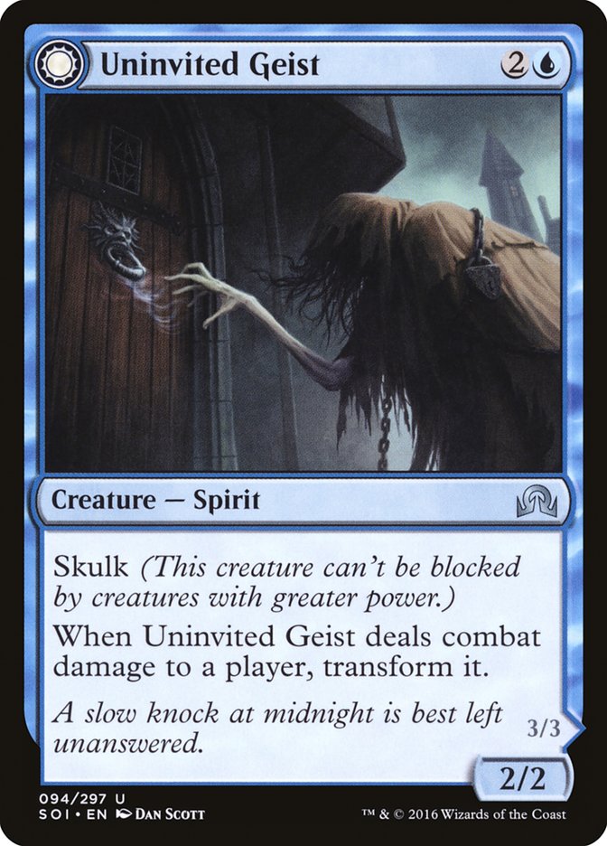 Geist importun // Intrus incontrôlable [Ténèbres sur Innistrad]