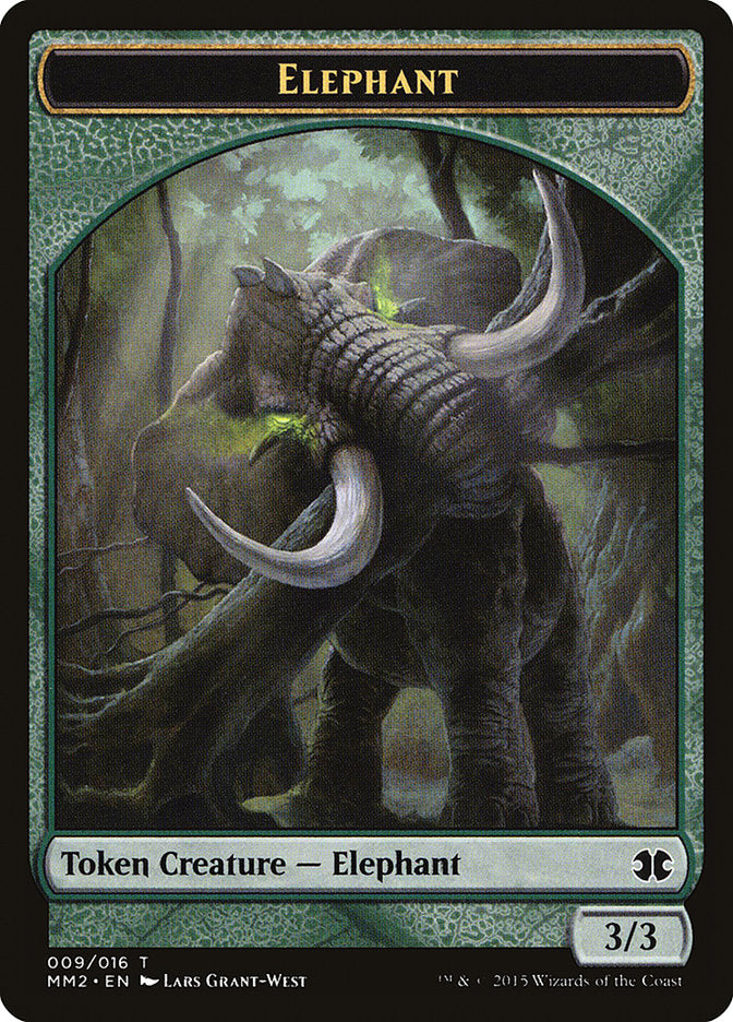 Ficha de Elefante [Modern Masters 2015 Tokens]