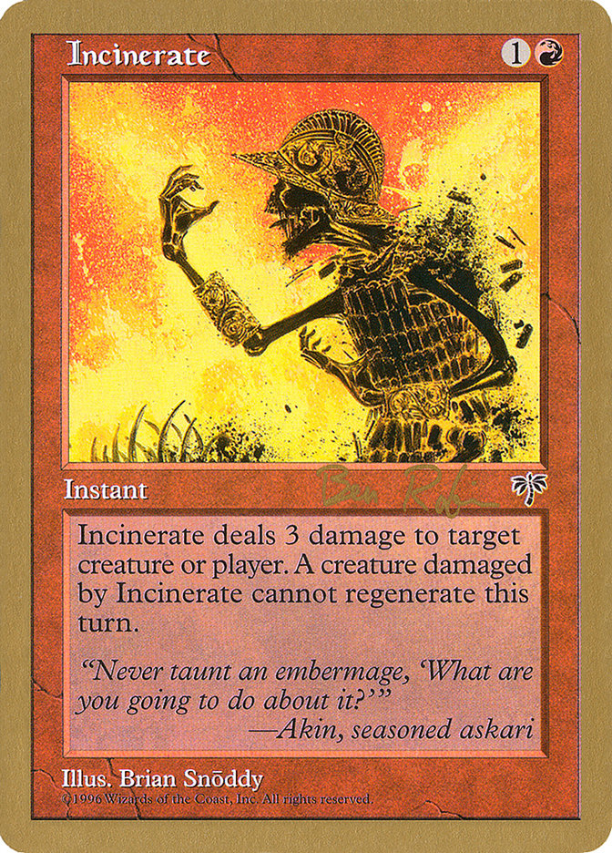 Incinérer (Ben Rubin) [Decks des Championnats du Monde 1998]