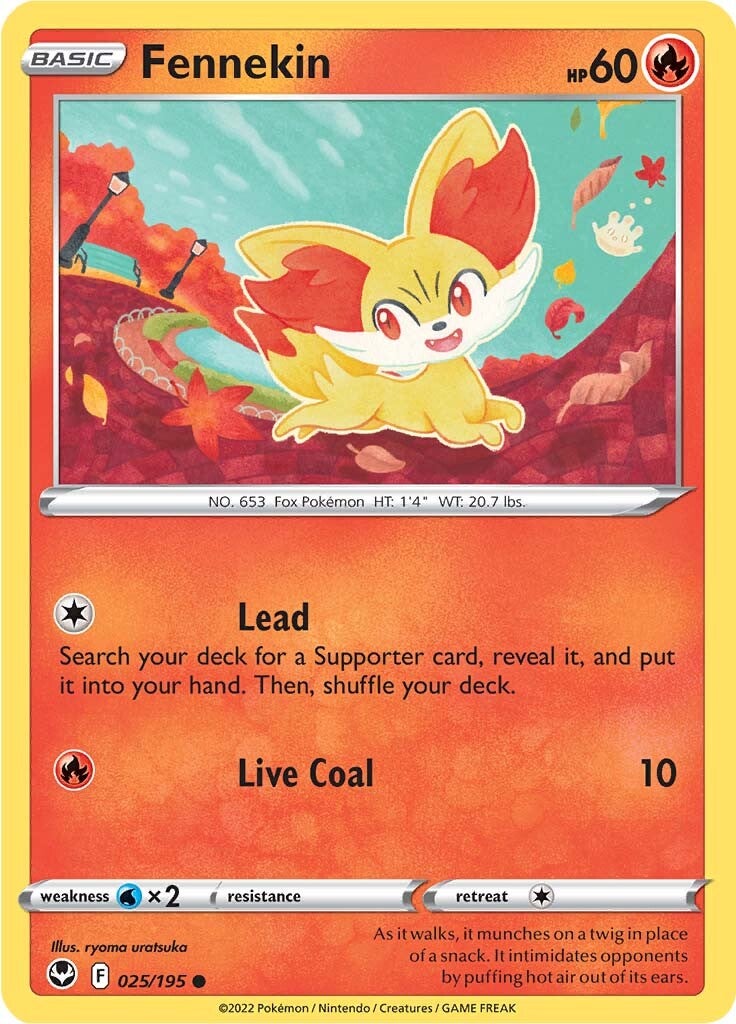 Fennekin (025/195) [Espada y Escudo: Tempestad Plateada]