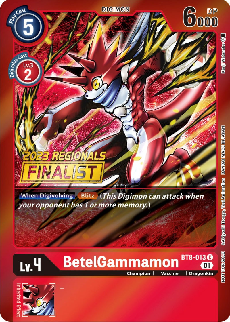 BetelGammamon [BT8-013] (Finalista de los Regionales de 2023) [Promos de Nuevo Despertar]