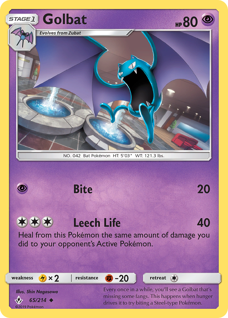 Golbat (65/214) [Sol y Luna: Lazos Indestructibles]