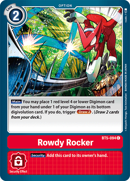 Rockero Alborotador [BT5-094] [Battle of Omni]