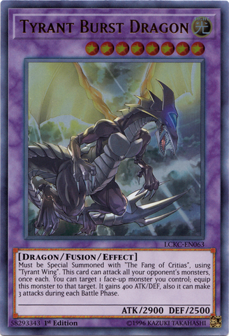 Dragón Estallido Tirano [LCKC-EN063] Ultra Rara