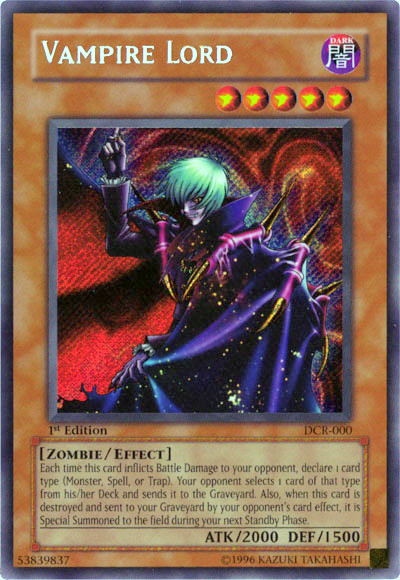 Seigneur Vampire [DCR-000] Secrète Rare
