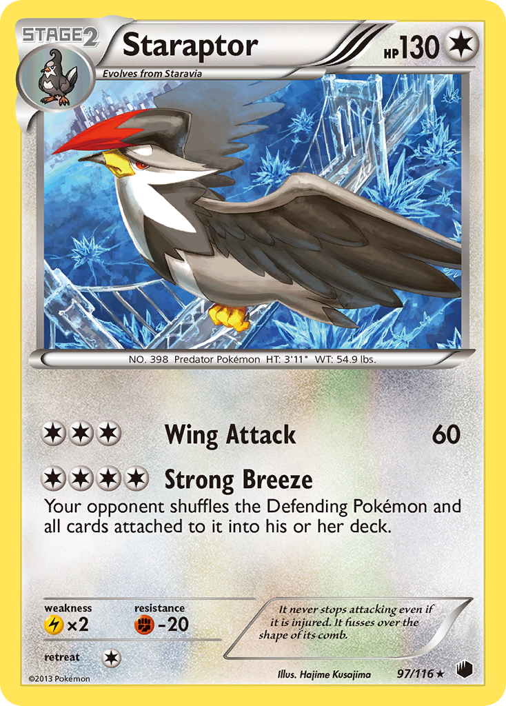 Staraptor (97/116) [Negro y Blanco: Plasma Hielo]