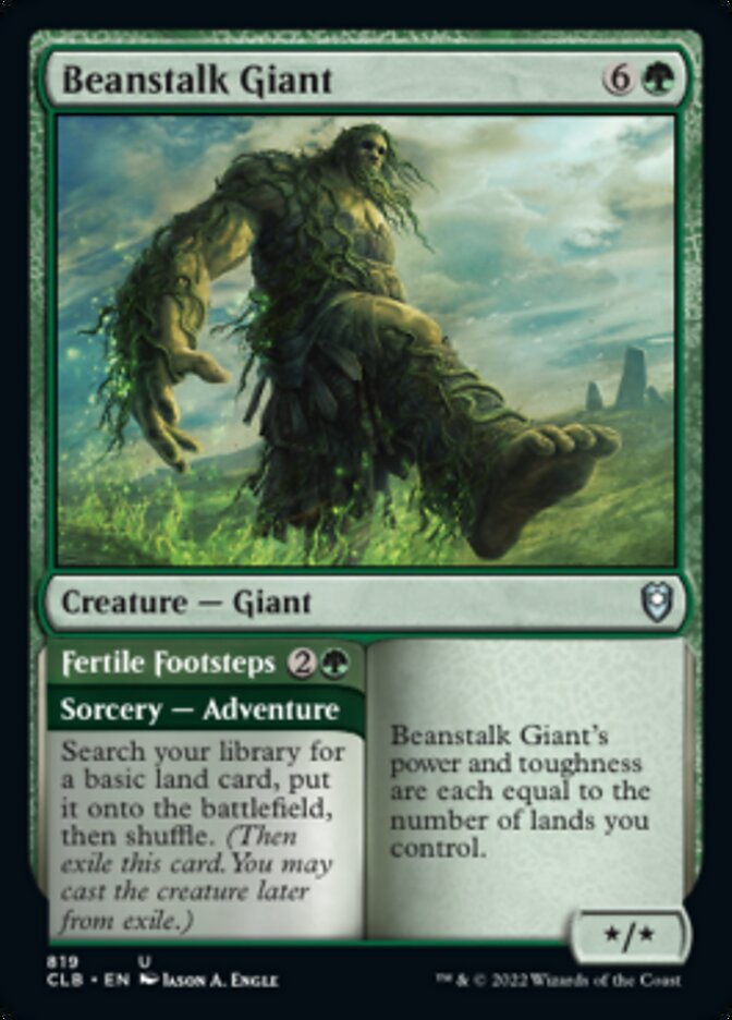 Géant du haricot magique // Pas fertiles [Commander Legends: Battle for Baldur's Gate]