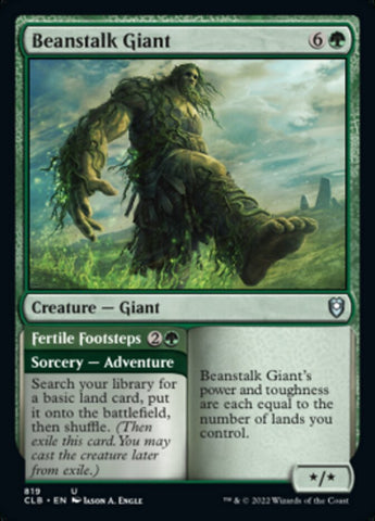 Gigante del tallo de habichuela // Pasos fértiles [Commander Legends: Battle for Baldur's Gate]