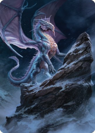 Carte d'illustration Dragon d'argent ancestral (06) [Série d'illustrations Commander Legends : Battle for Baldur's Gate]