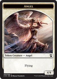 Ángel // Soldado Ficha de dos caras [Commander 2018 Tokens]