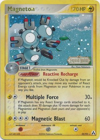 Magneton (22/92) (Estampada) [EX: Legend Maker]