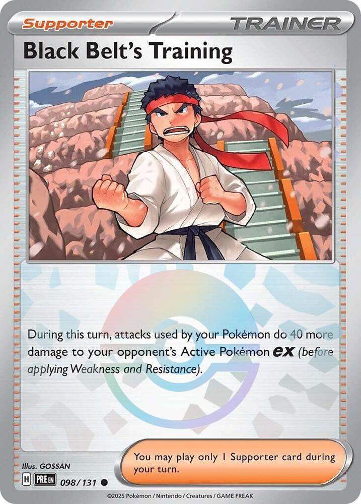Entraînement de la Ceinture Noire (098/131) (Motif Poké Ball) [Écarlate et Violet : Évolutions Prismatiques]